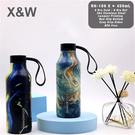 Jual X W Botol Termos Stainless Lacquer Fullprint RH Tumbler Keep Hot Cold ML Shopee