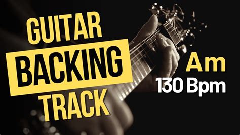 Guitar Backing Track Jam In Am Rock Heavy Thrash Metal Bpm Youtube