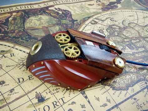 Custom Retro Design — Steampunk Mice Or Victorian Pointer Device Custom