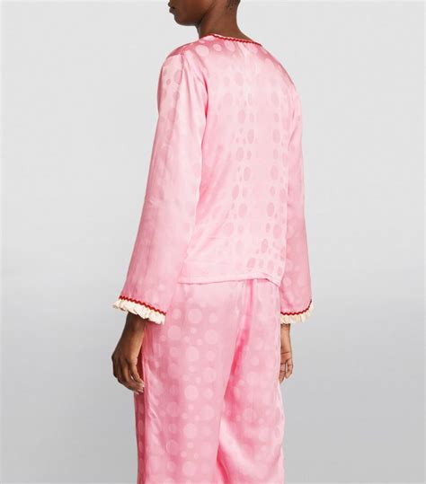 Morgan Lane Pink X Candy Land Mimi Pyjama Shirt Harrods Uk