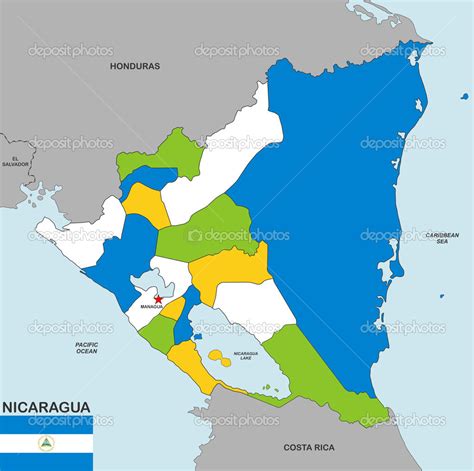 Nicaragua Karta Karta