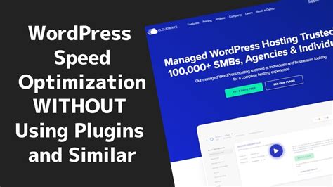 Wordpress Speed Optimization Without Plugins