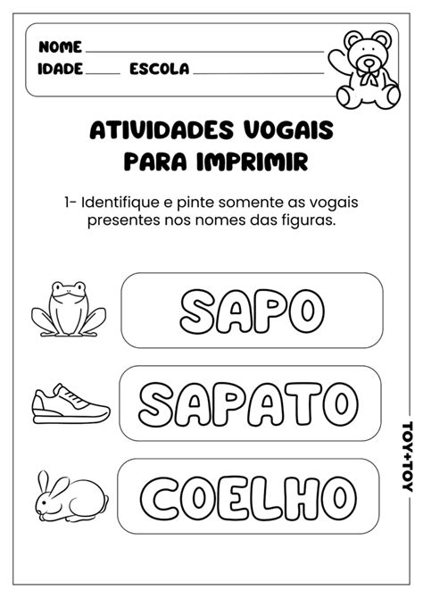 Atividades os nomes das figuras para imprimir Só Atividades