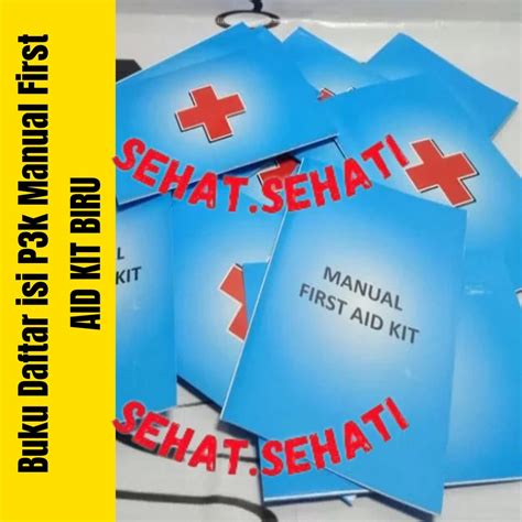 Jual Buku Daftar Isi P3k Manual First Aid Kit Biru Daftar Isi P3k