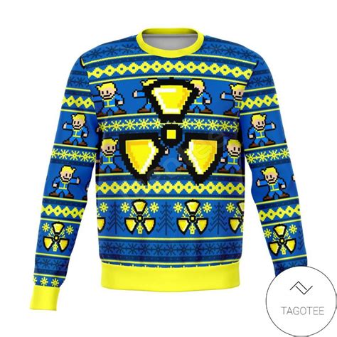 Fallout Pixel Xmas Ugly Christmas Sweater Tagotee