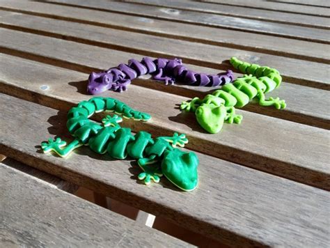 3d Printed Articulated Lizard Etsy