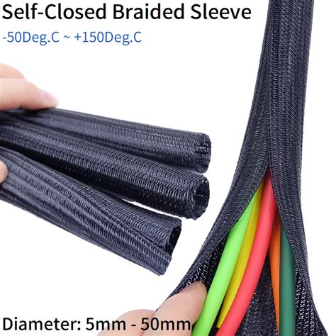 1 6M Erweiterbar Sleeving Selbst N He Geflochtene PET Isolieren Kabel