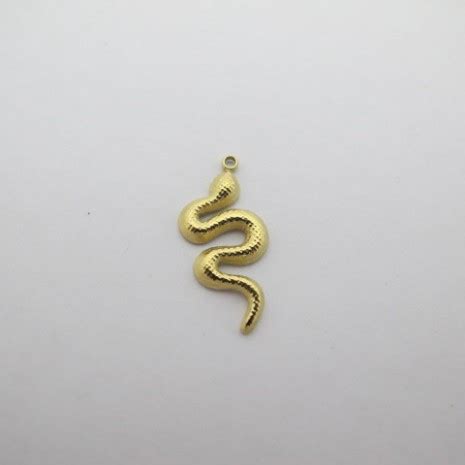 5 Pcs Pendentif Serpents En Acier Inoxydable Perles Bleues