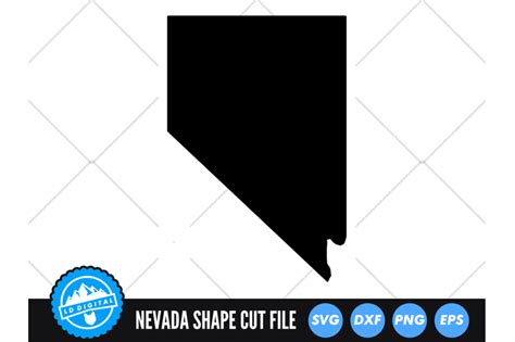 Nevada SVG Nevada Outline USA States Cut File By LD Digital