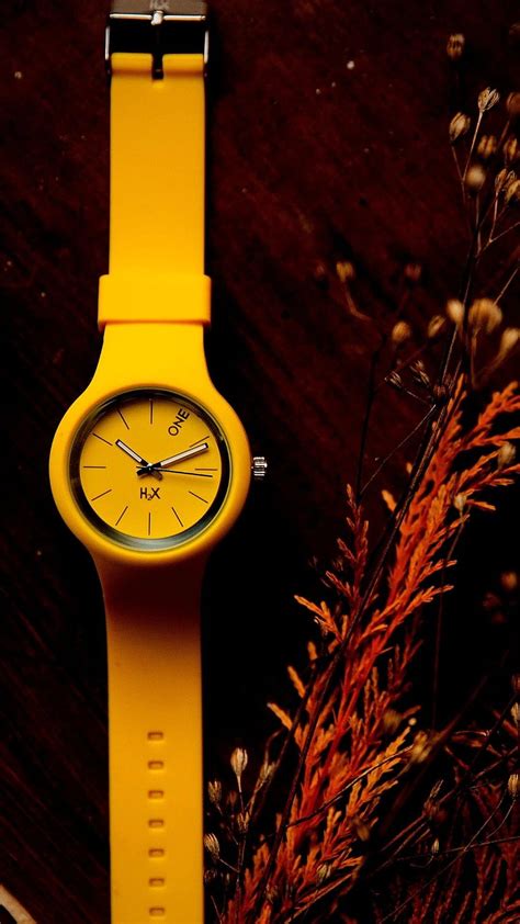 Yellow Watch Wristwatch HD Phone Wallpaper Pxfuel