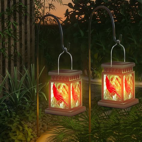 Hanging Solar Lanterns Outdoor Decorative Led Solar Cardinal Lights