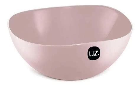 Saladeira Redonda De Plástico Uz Rosa 3 litros Grande Saladeiras