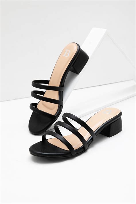 Sell Sofia Tiana Strapy Heels Black Shoes | Berrybenka.com