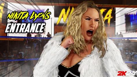 Wwe K Nikita Lyons Full Entrance Plus Wwe K Comparison Youtube