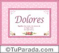 Dolores Nombre Para Ni A Significado Y Origen