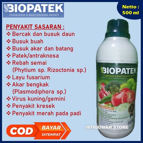 BIOPATEK 500ML Fungisida Bakterisida Hayati Obat Layu Fusarium Pisang