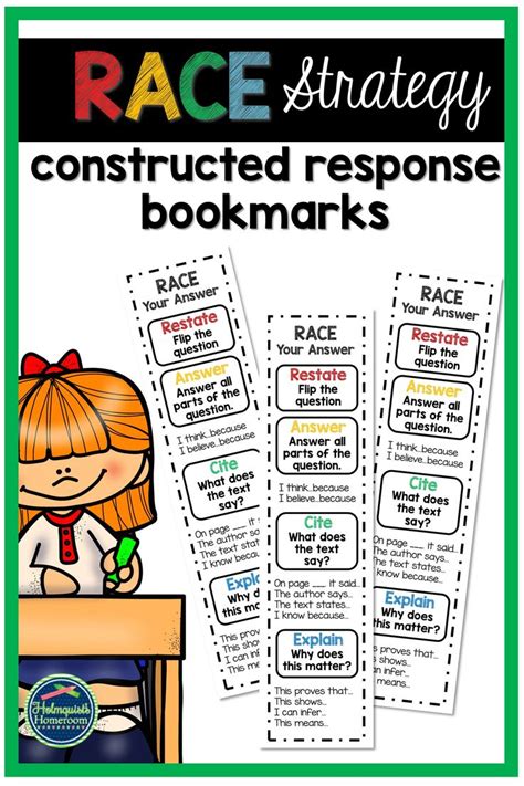 Race Constructed Response Bookmarks Constructed Response Ela Writing