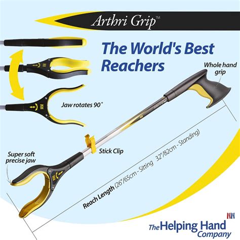 Helping Hand Arthri Grip Pro Reaching Aid Easy To Squeeze Full Finger Trigger Handle