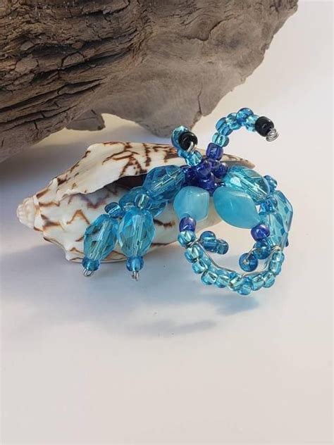 Beaded Hermit Crab Beach Decor Hermit Crab Etsy Hermit Crab