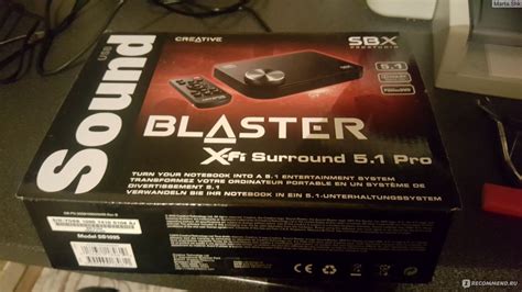 Внешняя звуковая карта Creative Sound Blaster X Fi Surround 51 Pro