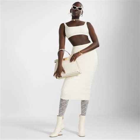 Fendi X Skims Embossed Skirt Set Connecticut Shop The Fendi X Skims