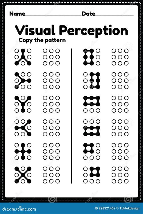 Visual Perceptual Skills Activity Worksheet For Preschool And