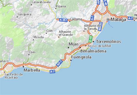 MICHELIN Mijas map - ViaMichelin