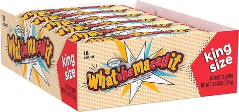 Whatchamacallit Candy Bar 26 Ounce Bars Pack Of 18 Amazonca