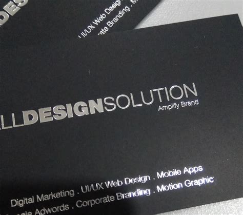 Hot Stamping Name Card Gsm All Design Solution