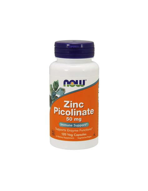 NOW Zinc Picolinate 50 mg 120 vegan kapszula