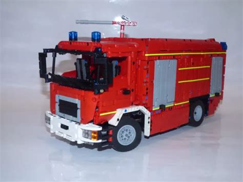 Bauanleitung Instruction Feuerwehr Tlf Man Unikat Eigenbau Moc Lego