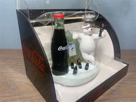 Vintage Coca Cola Brand Collectible Mini Clock Polar Bear Etsy