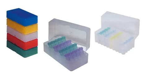 Boîtes de stockage coloris assortis pour 50 microtubes 1 5 ml