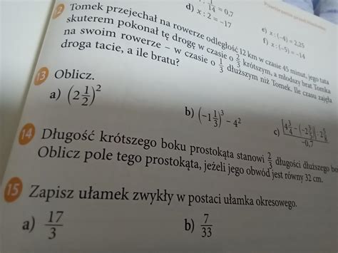 Na Jutro Pls Daje Naj Zadanie 13 I 15 Brainly Pl