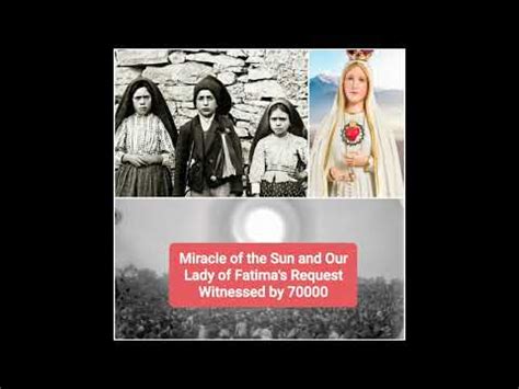 Miracle Of The Sun In Fatima Witnessed By And Our Lady Of