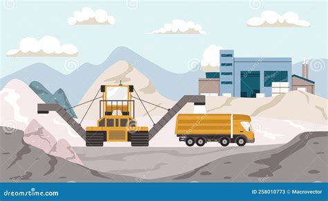 Salt Production Illustration Stock Vector - Illustration of industry ...