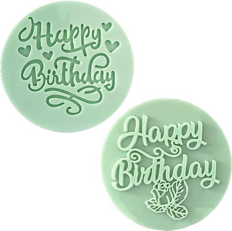 Pcs Happy Birthday Fondant Stamp Happy Birthday Stamp Happy Birthday