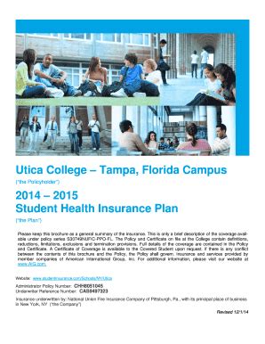 Fillable Online Utica College Tampa Florida Campus Fax Email Print