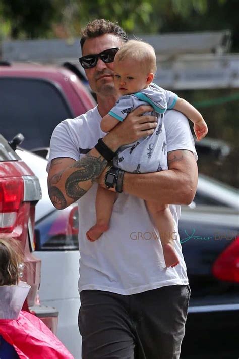 Brian Austin Green With Son Journeynleaving Nobu Growing Your Baby