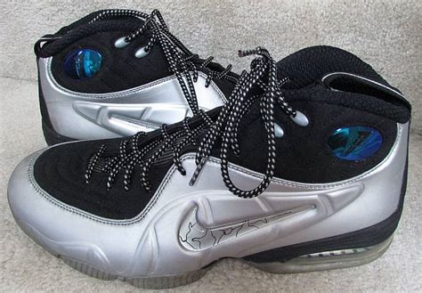 2009 Nike Air Max Penny 12 Half Cent Silver Grey Black 344646 003 Sz