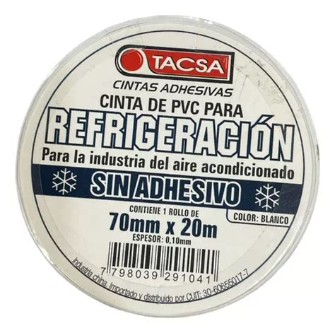 Cinta Para Refrigeración Sin Adhesivo Tacsa 70 Mm X 20 Mts Envío gratis