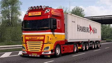 Daf Xf Euro 6 Hendrikx Transport Skin Pack 1 44 Ets 2 Mods Ets2 Map