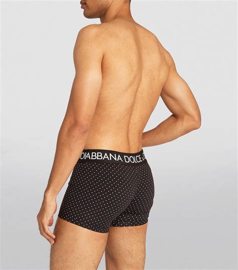 Dolce And Gabbana Black Polka Dot Regular Boxers Harrods Uk