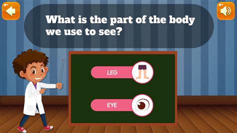 Kids Anatomy Game - Educational Game - HTML5, Construct 3 by naptechlabsltd