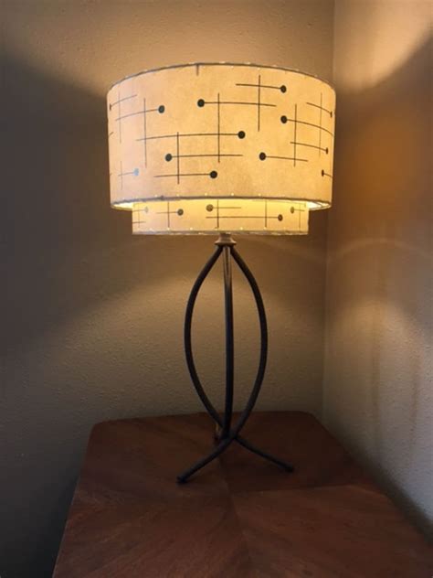 Mid Century Vintage Style Tier Fiberglass Lamp Shade Modern Etsy