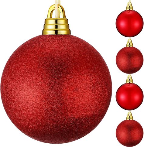 Amazon Hiboom Pcs Inch Large Christmas Ball Ornaments