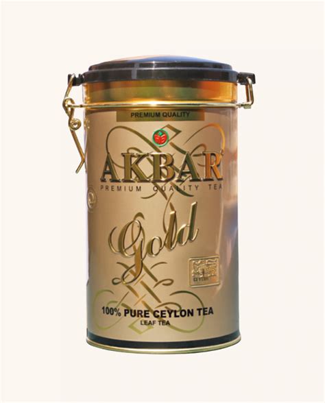 Akbar Gold 100% Pure Ceylon Leaf Tea 450g - Tin - بن الخليج