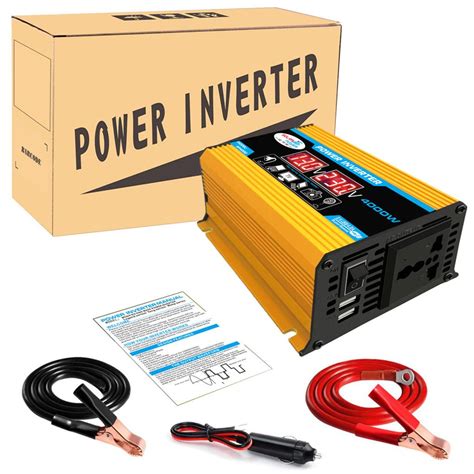 Buy 4000w Pure Sine Wave Inverter 12v 220v Power Converter Adaptor 12v