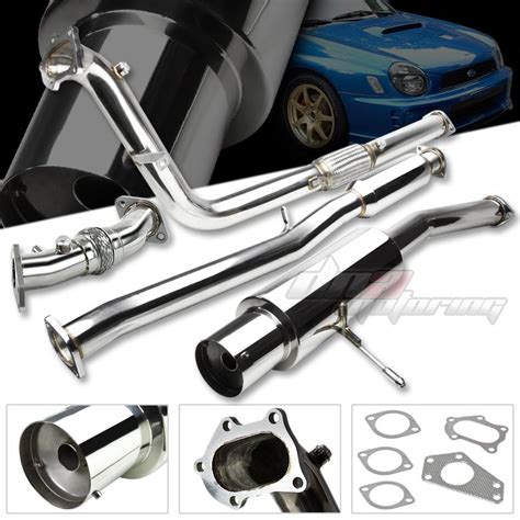 Purchase 02 07 IMPREZA WRX STI 4 5 MUFFLER TURBO BACK CATBACK UP DOWN