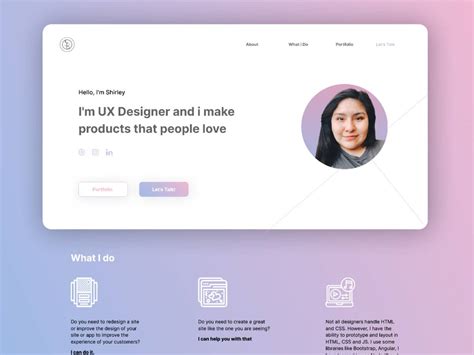 Ux Portfolio Figma Template Ui4free